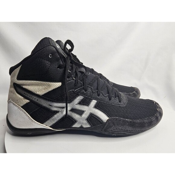 ASICS Matflex 6 Men’s Size 10 Black Wrestling Logo Lightweight Shoes 1081A021 - Picture 2 of 7
